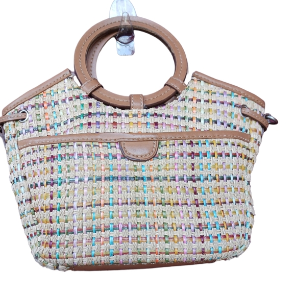 Fossil Handbags - Fossil vintage multicolor woven mini handbag 6"×9"